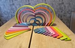Waldorf Gökkuşağı ve Tablası Seti Pastel