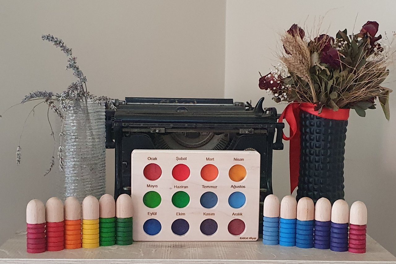 Tabla (Aylar) ve 12li Tırtıl Pegler