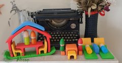 Waldorf Ev ve 6'lı Peg Bebek Seti (nins) Set 2 KırtKırt Ahşap