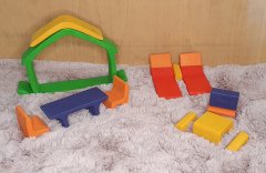 Waldorf Ev Yeşil Çatılı KırtKırt Ahşap