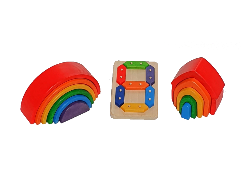 Waldorf 3'lü Set KırtKırt Ahşap
