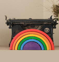 Waldorf Gökkuşağı 6'lı Rainbow KırtKırt Ahşap
