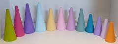 Waldorf Ormanı Piramit 12'li set Pastel Boyalı KırtKırt Ahşap