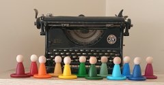 Waldorf Pegleri (Nins) ve Halkaları 12li İnsancık + Halka Gökkuşağı Tonları KırtKırt Ahşap