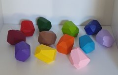 KırtKırt Ahşap | Tumi Ishi Ahşap Bloklar | 6 Parça Renkli Denge Oyunu | Waldorf & Montessori Oyuncak