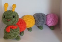 Amigurumi Tırtıl - Uyku arkadaşı - Doğal Oyuncak - El Örgüsü