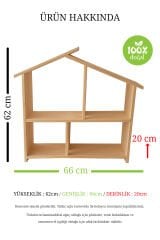 KırtKırt Ahşap | Çocuk & Bebek Ahşap Oyun Evi Büyük Boy Doğal Oyun Evi