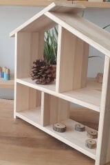 KırtKırt Ahşap | Çocuk & Bebek Ahşap Oyun Evi Küçük Boy Doğal Oyun Evi