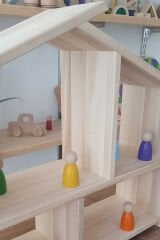 KırtKırt Ahşap | Çocuk & Bebek Ahşap Oyun Evi Küçük Boy Doğal Oyun Evi