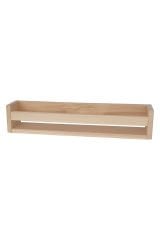 Doğal Ahşap 50x10 cm Kitaplık Çocuk Bebek Odası Duvar Kitaplığı