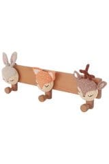 KırtKırt Ahşap | Doğal Ahşap Amigurumi Askılık | Çocuk ve Bebek Odası Duvar Askılığı